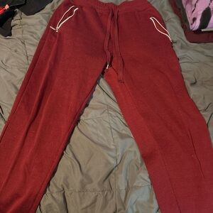 Men's Burgundy Sweatpants